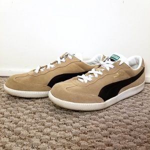 Puma Liga 10 Tan/White Lowtop Sneaker